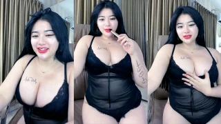 DMX Meychen Beha Hitam Sexy Montok