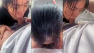Sedikit Paksa Adik Manis Nyepong Mentok Ampe Nangis Begini