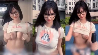 Arachu Mulai Eksib Pap Toket Kecil di Taman Apartemen